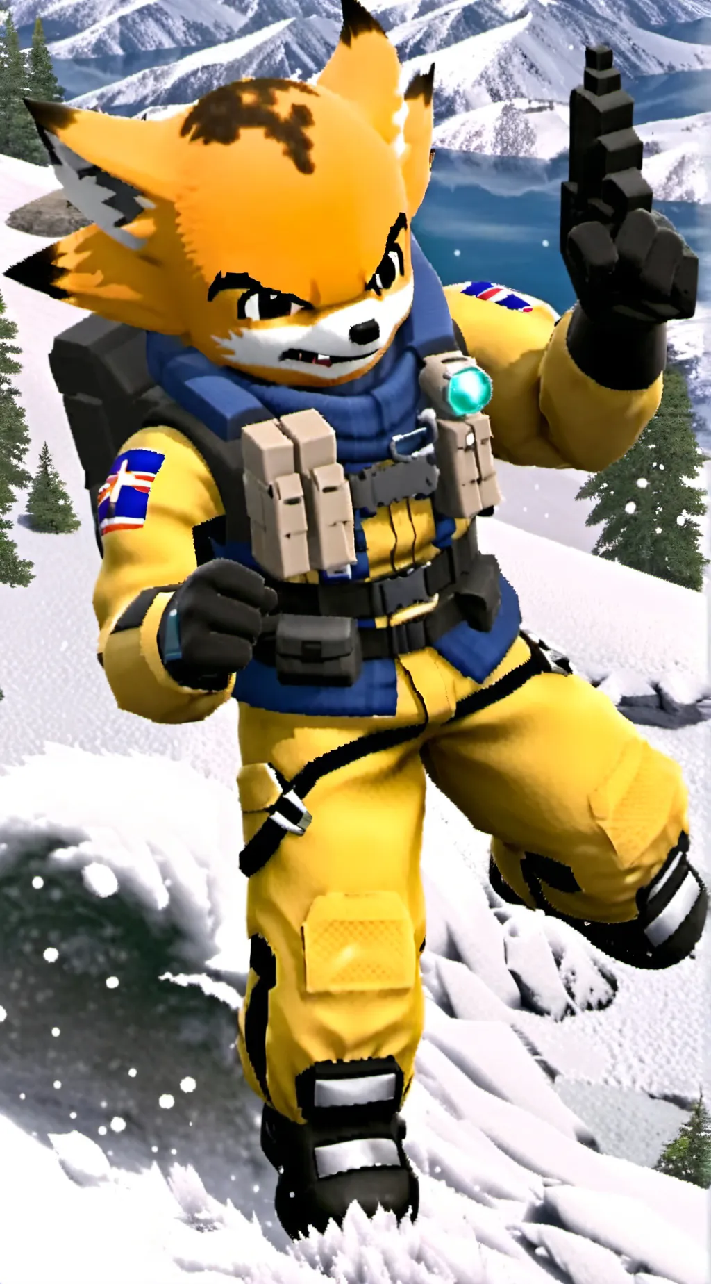 ai character: fox helldiver background