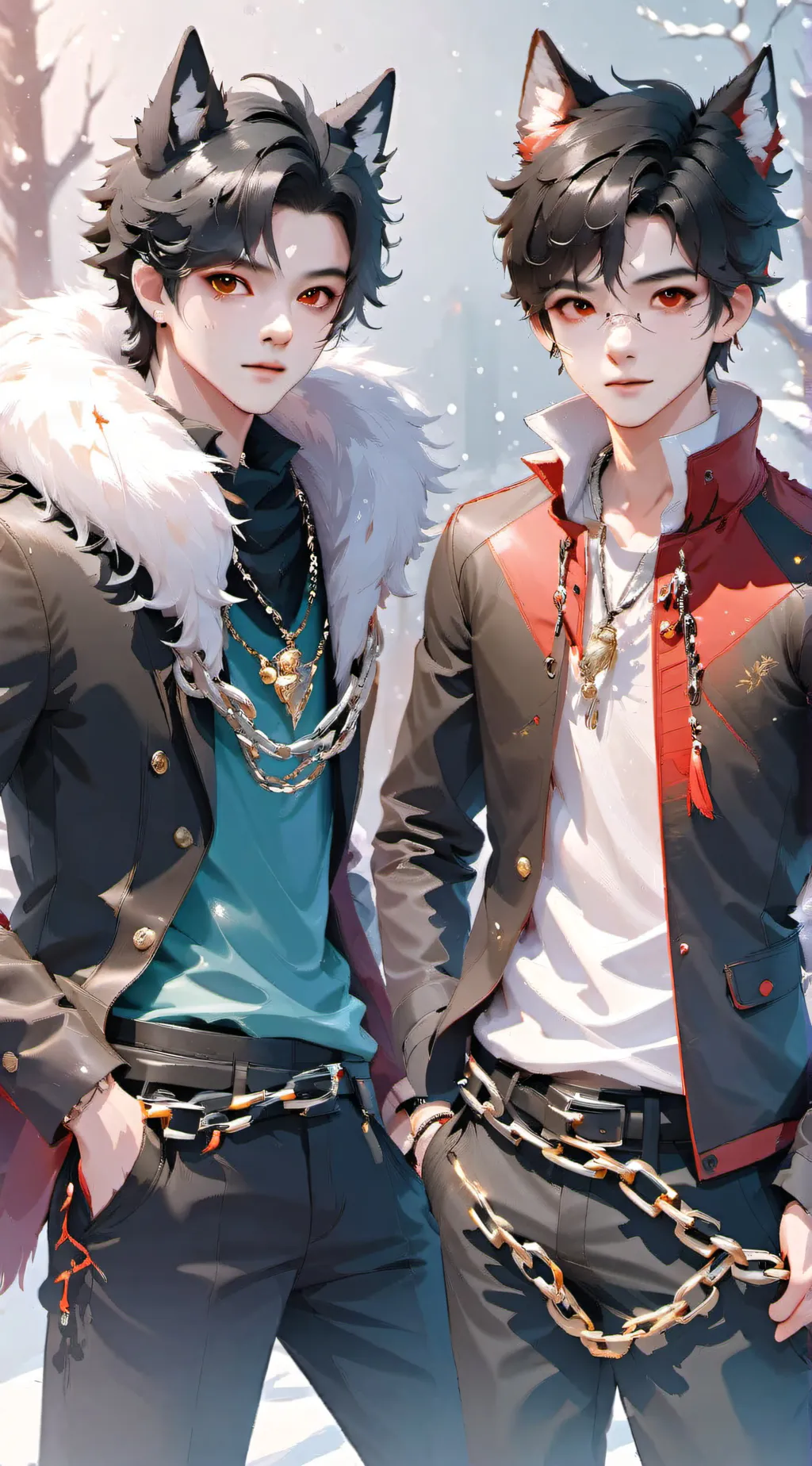 ai character: Micheal and Adam background