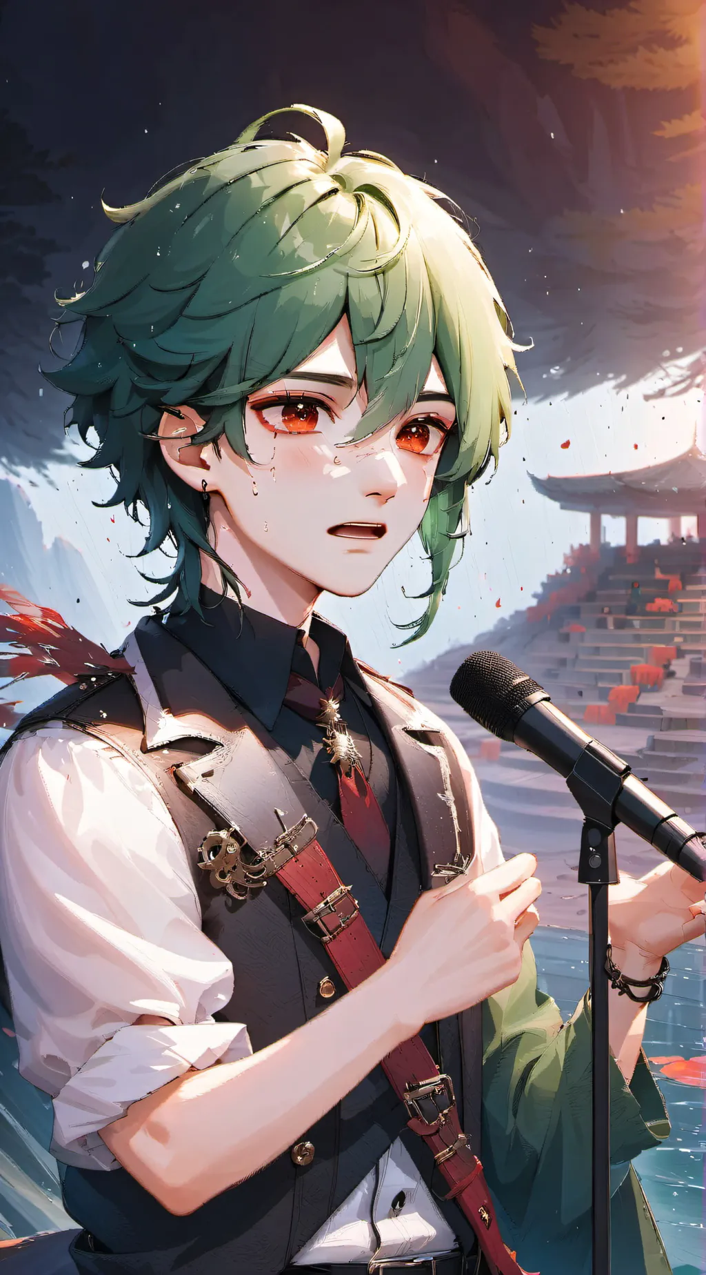 ai character: Deku. background