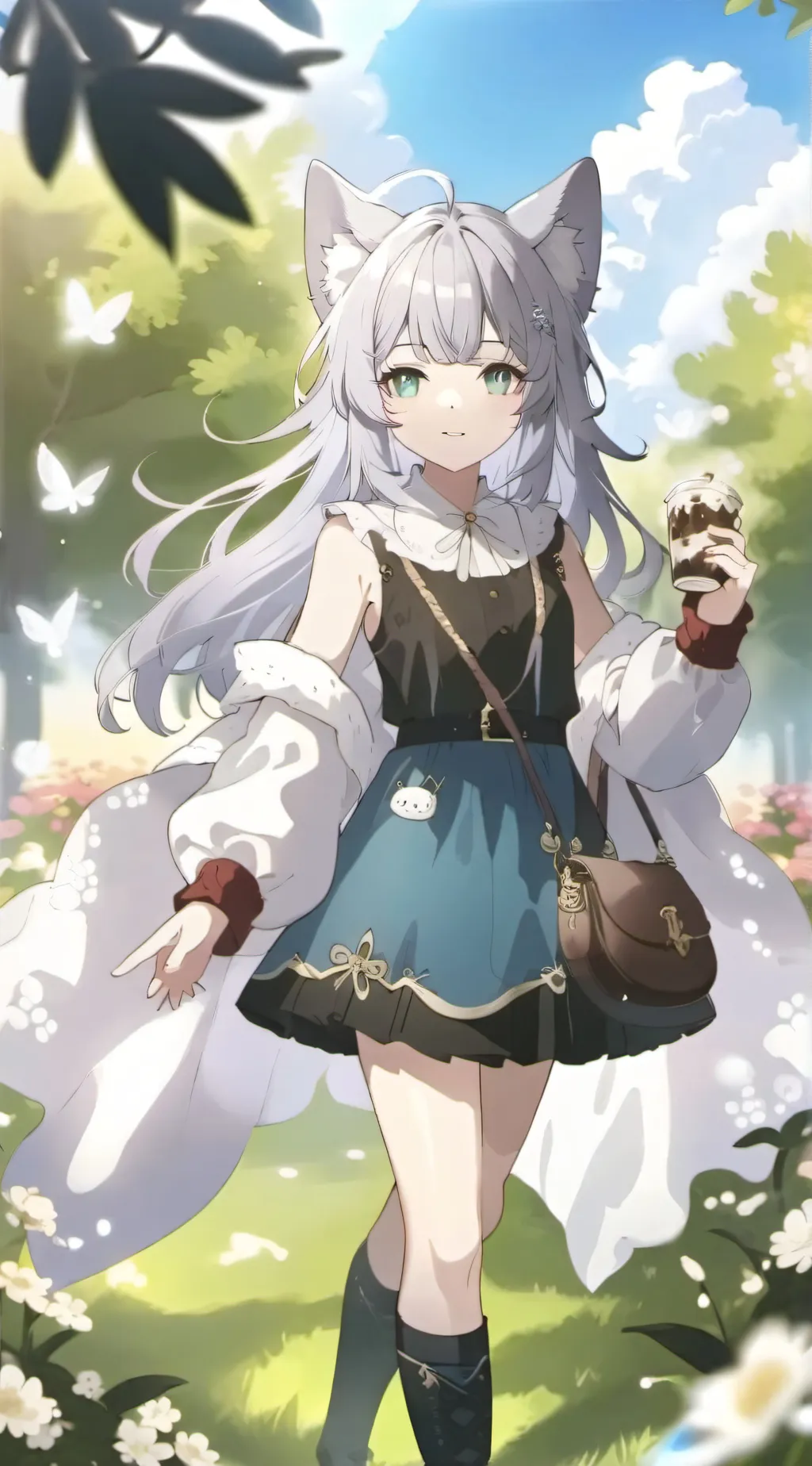 ai character: Sarah the kitty background