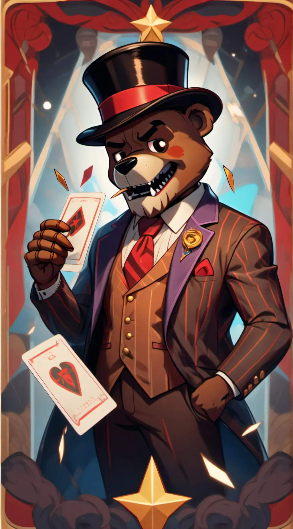 ai character: Freddy x Bonnie ￼ background