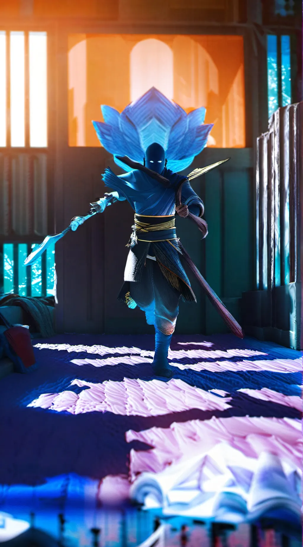 ai character: Ninja  background