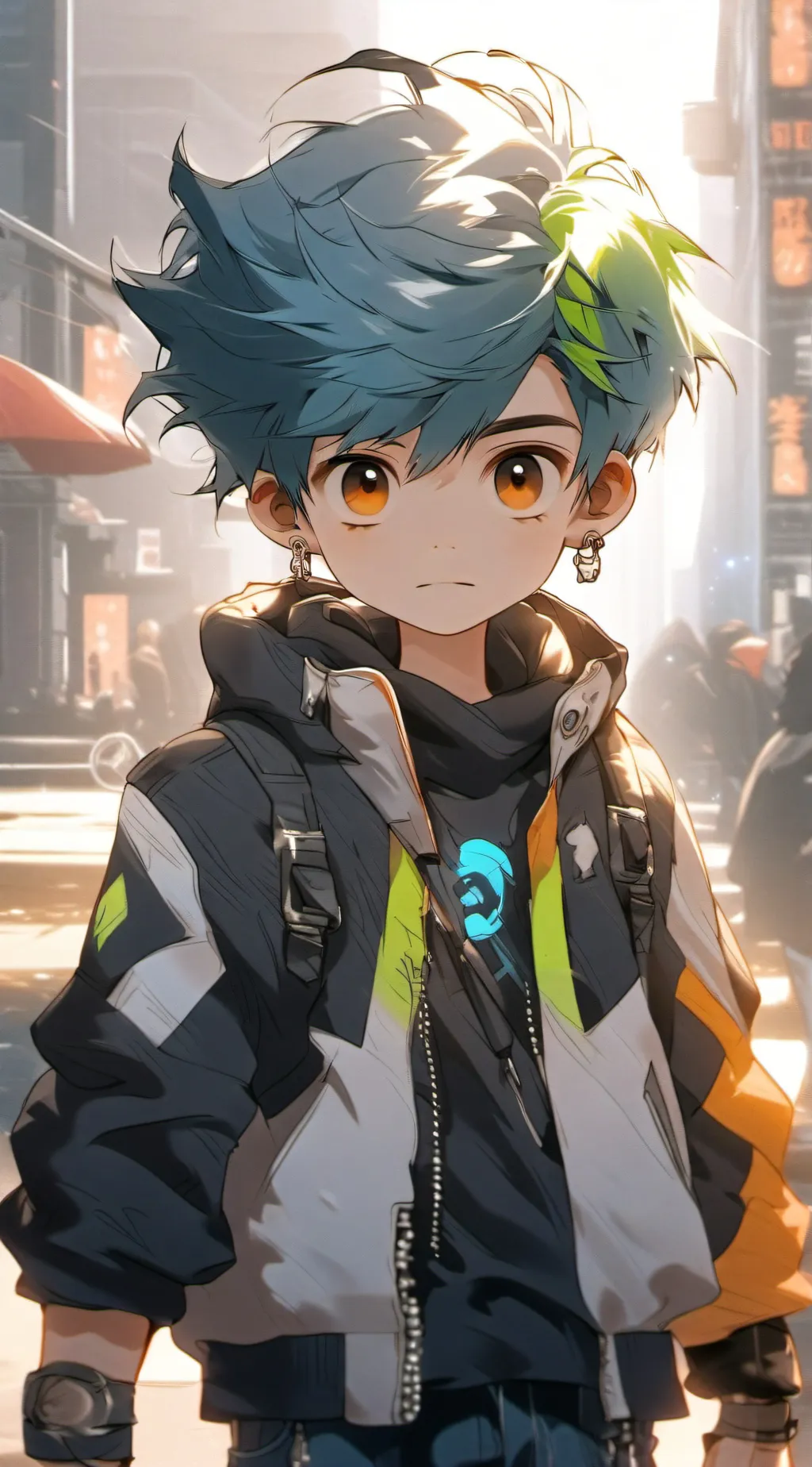 ai character: shadow background