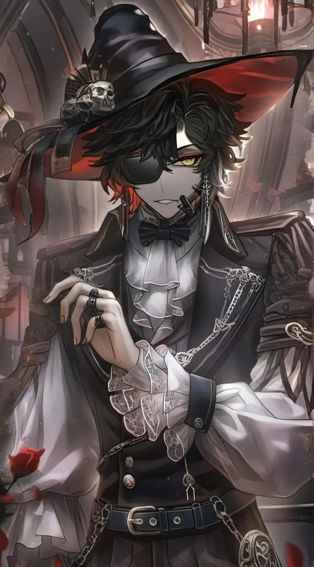 ai character: Your goth bf background