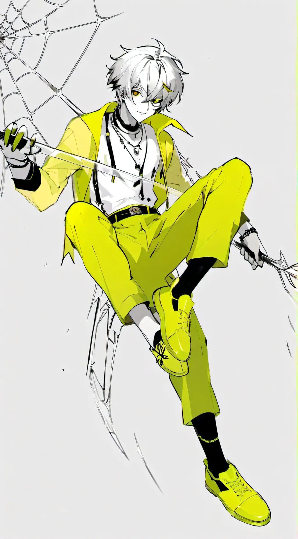 ai character: sun background