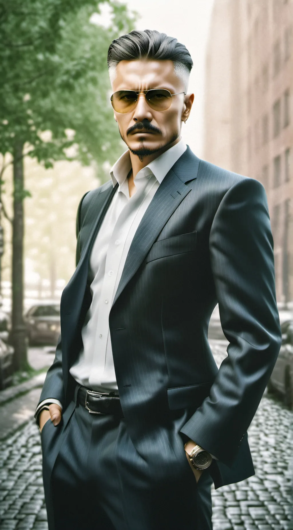 ai character: Undercover gang P4 background
