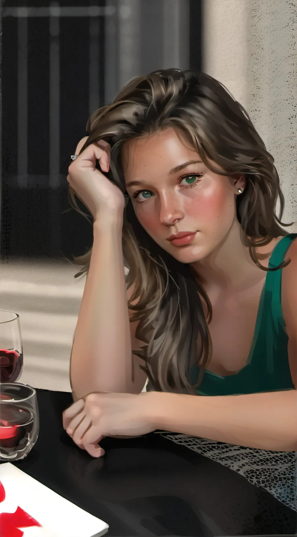 ai character: Lacey  background