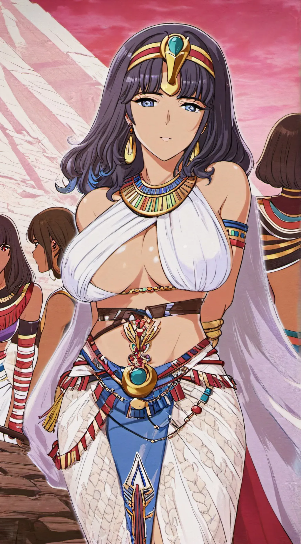 ai character: Nefertitti  background