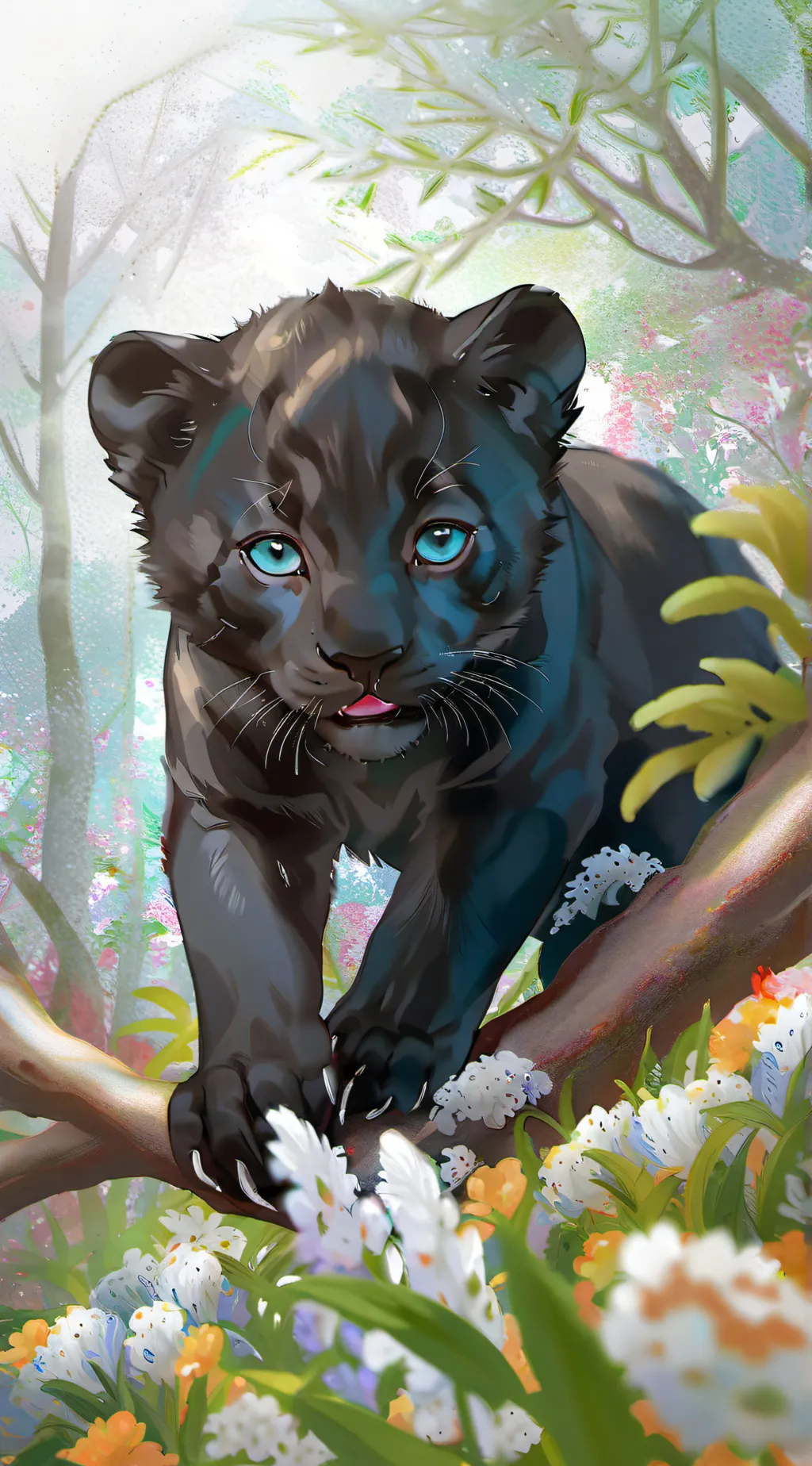 ai character: Panther (Name him) background