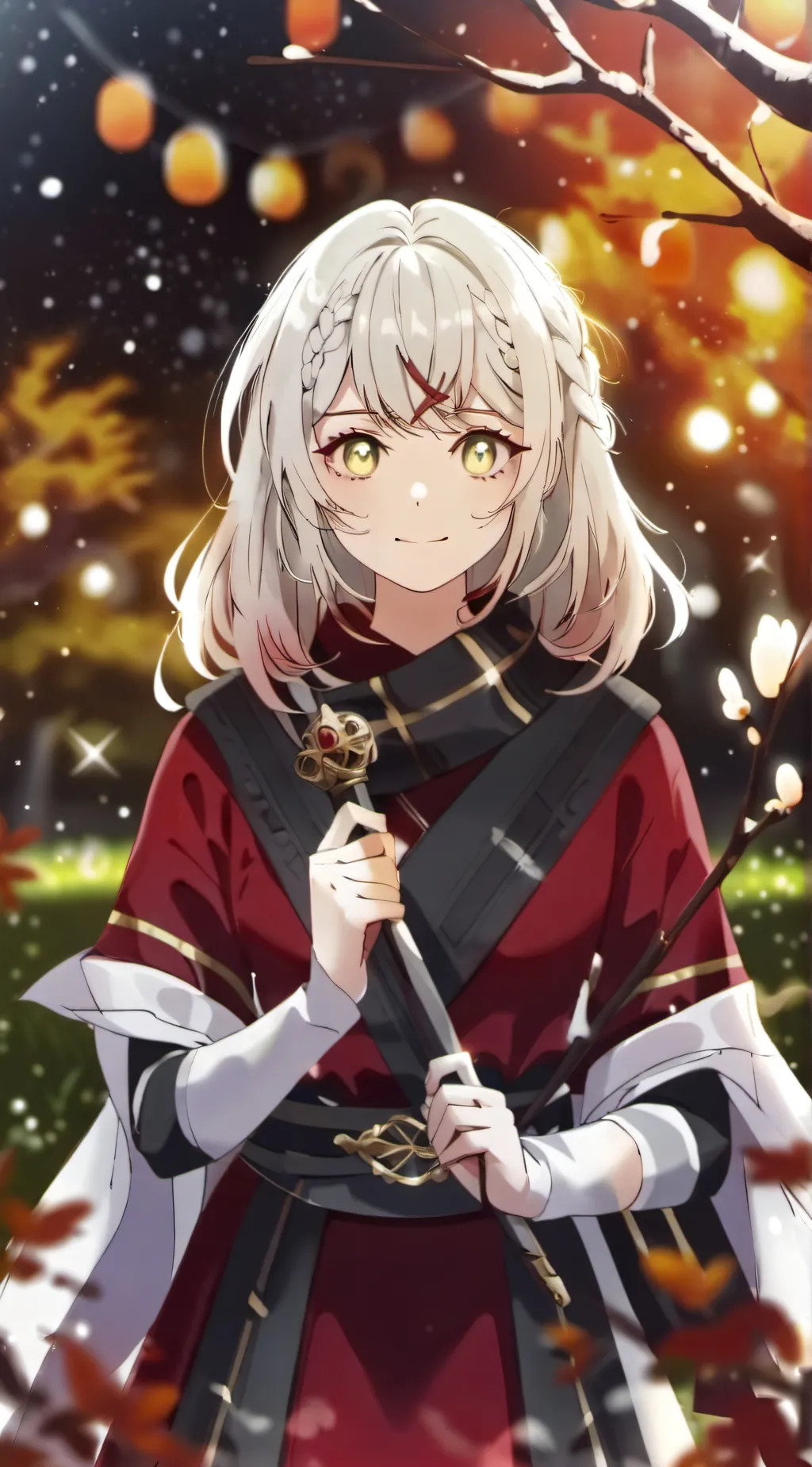 ai character: Meadow background