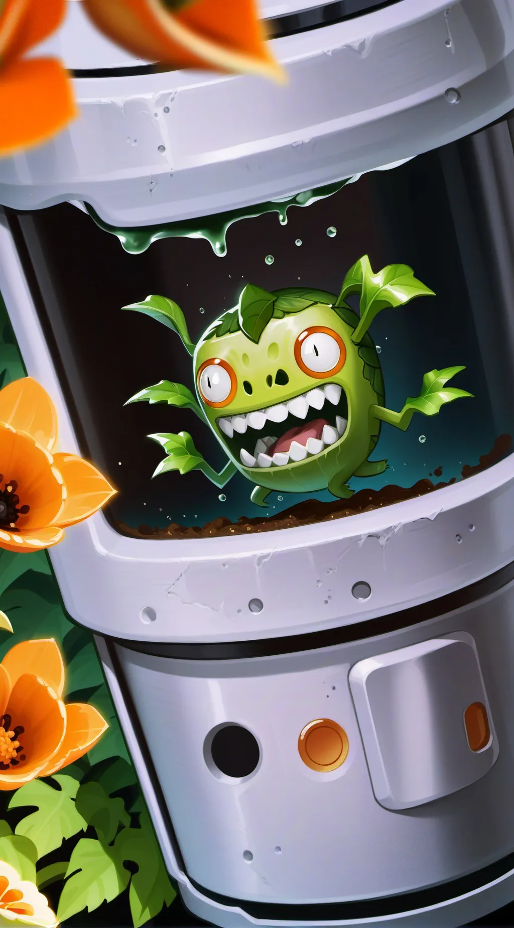 ai character: smilein cirtters background