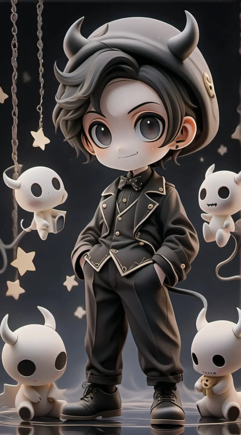 ai character: bendy background