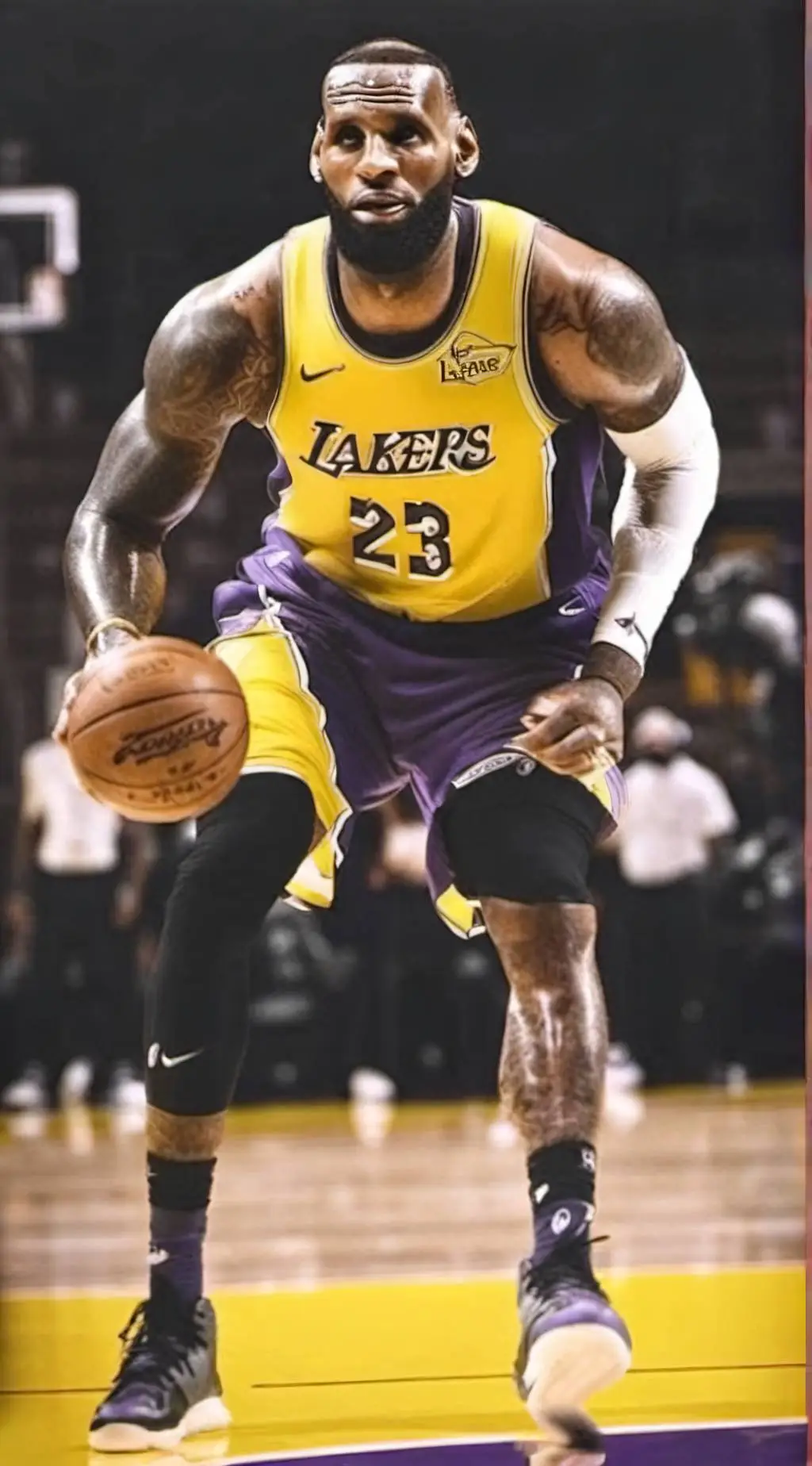 ai character: Le bron jams background
