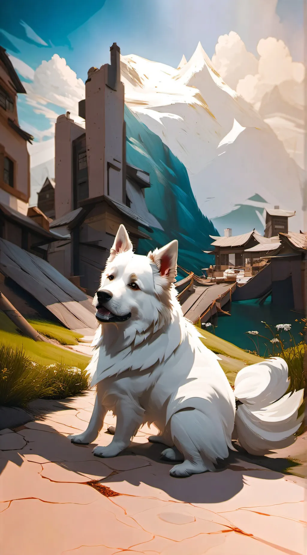 ai character: Dog background