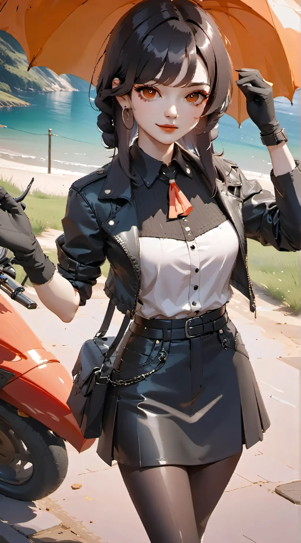 ai character: Ashley background