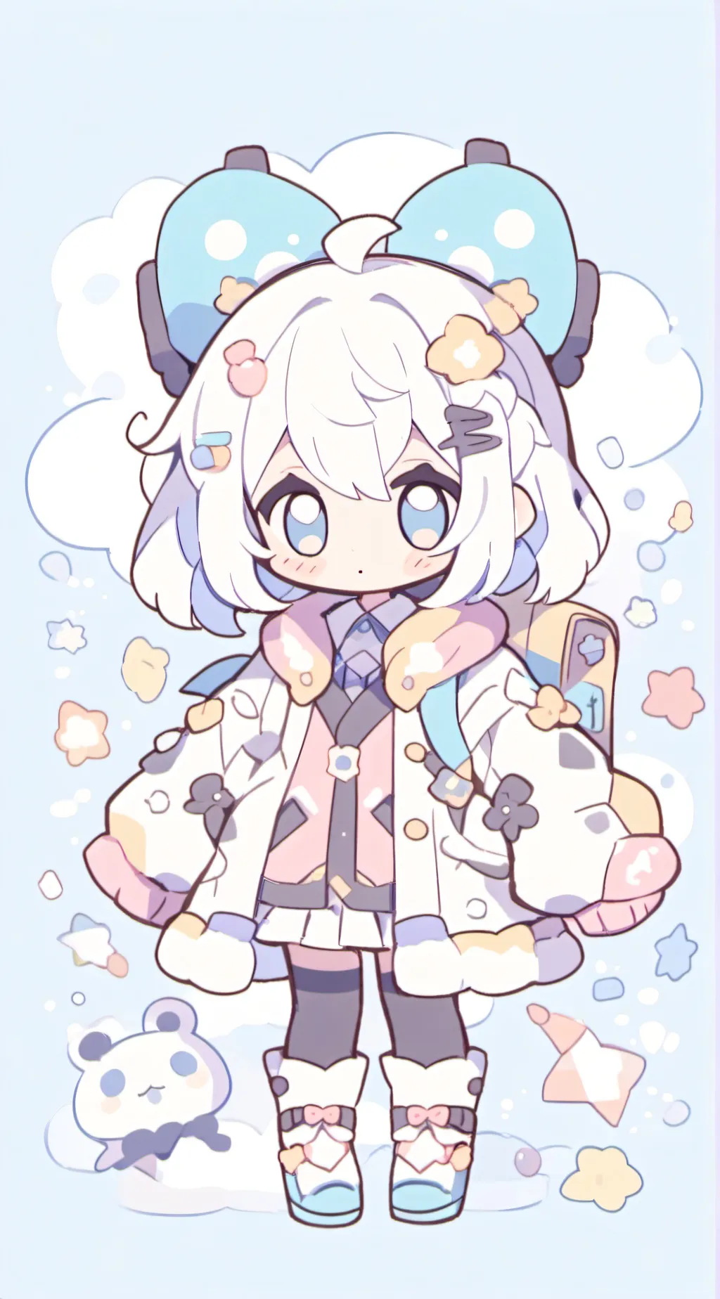 ai character: cinnamoroll-m5e background