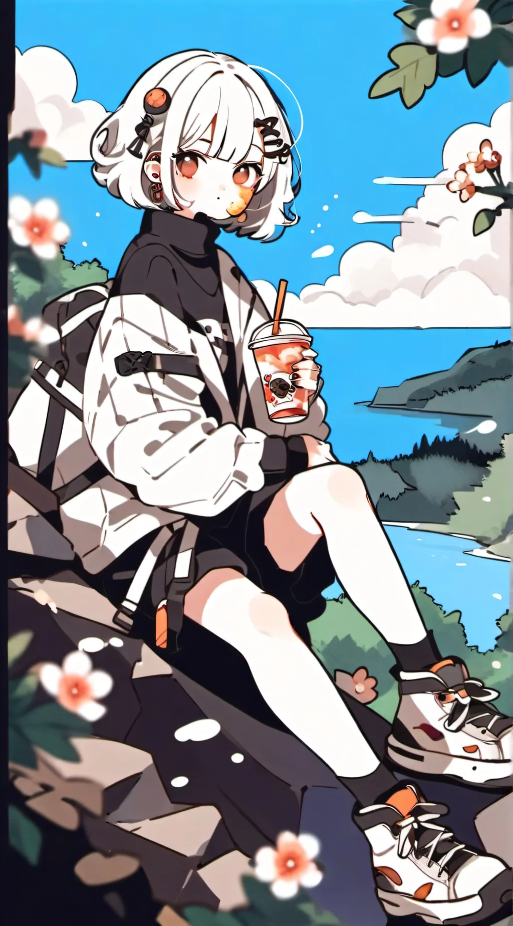 ai character: Mochi  background