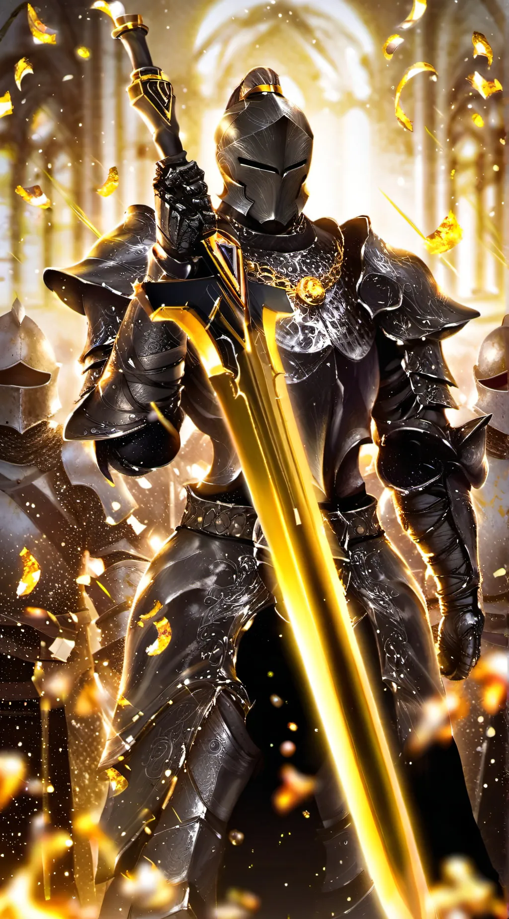 ai character: The Black Knight  background