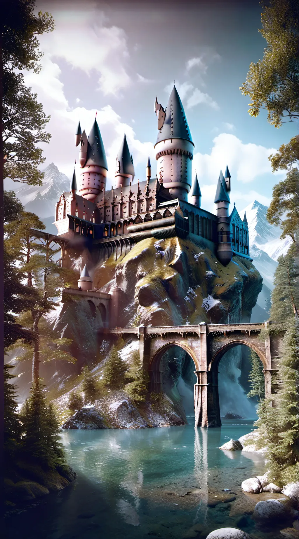 ai character: Hogwarts  background