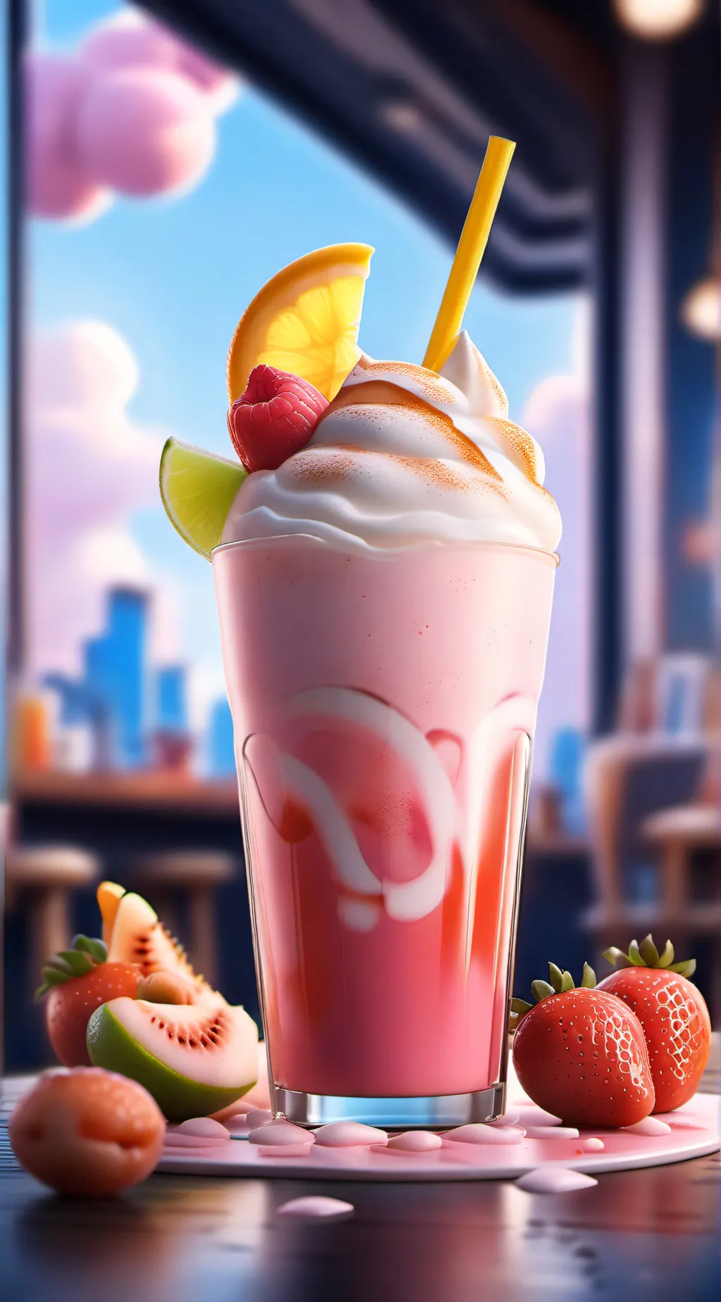 ai character: \&Pink Slushi&/ background