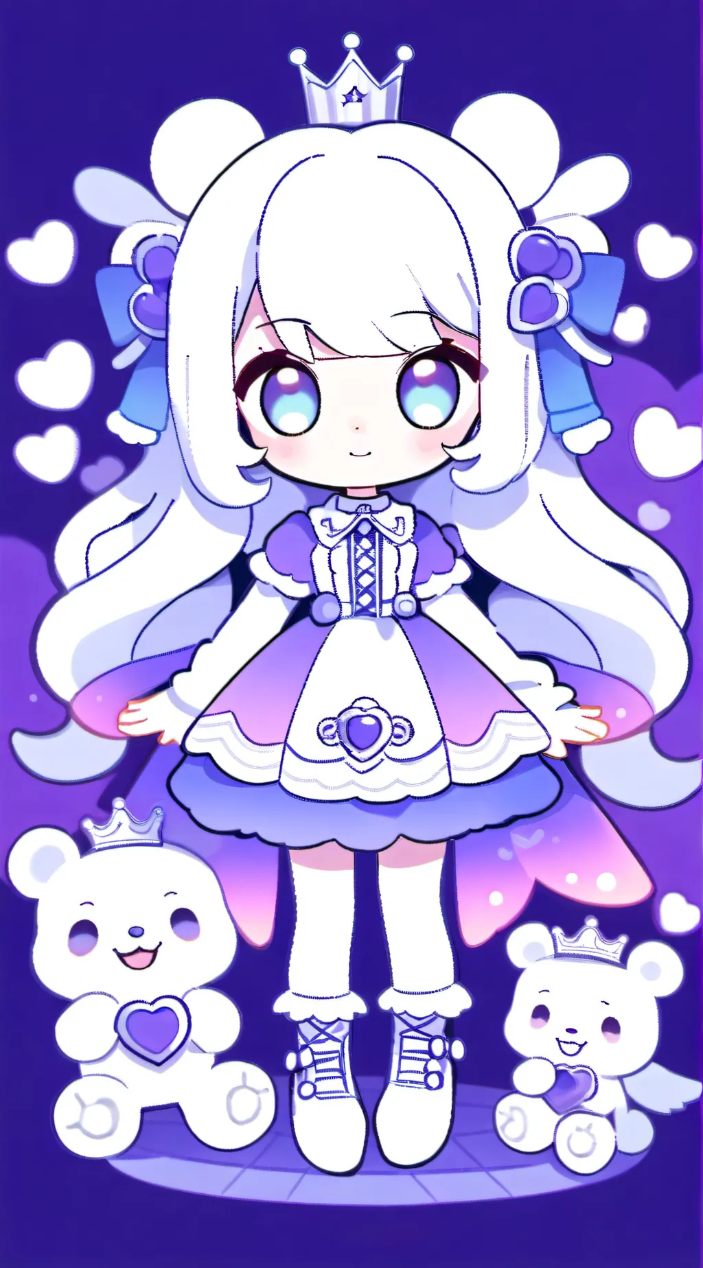 ai character: princess Poppy background