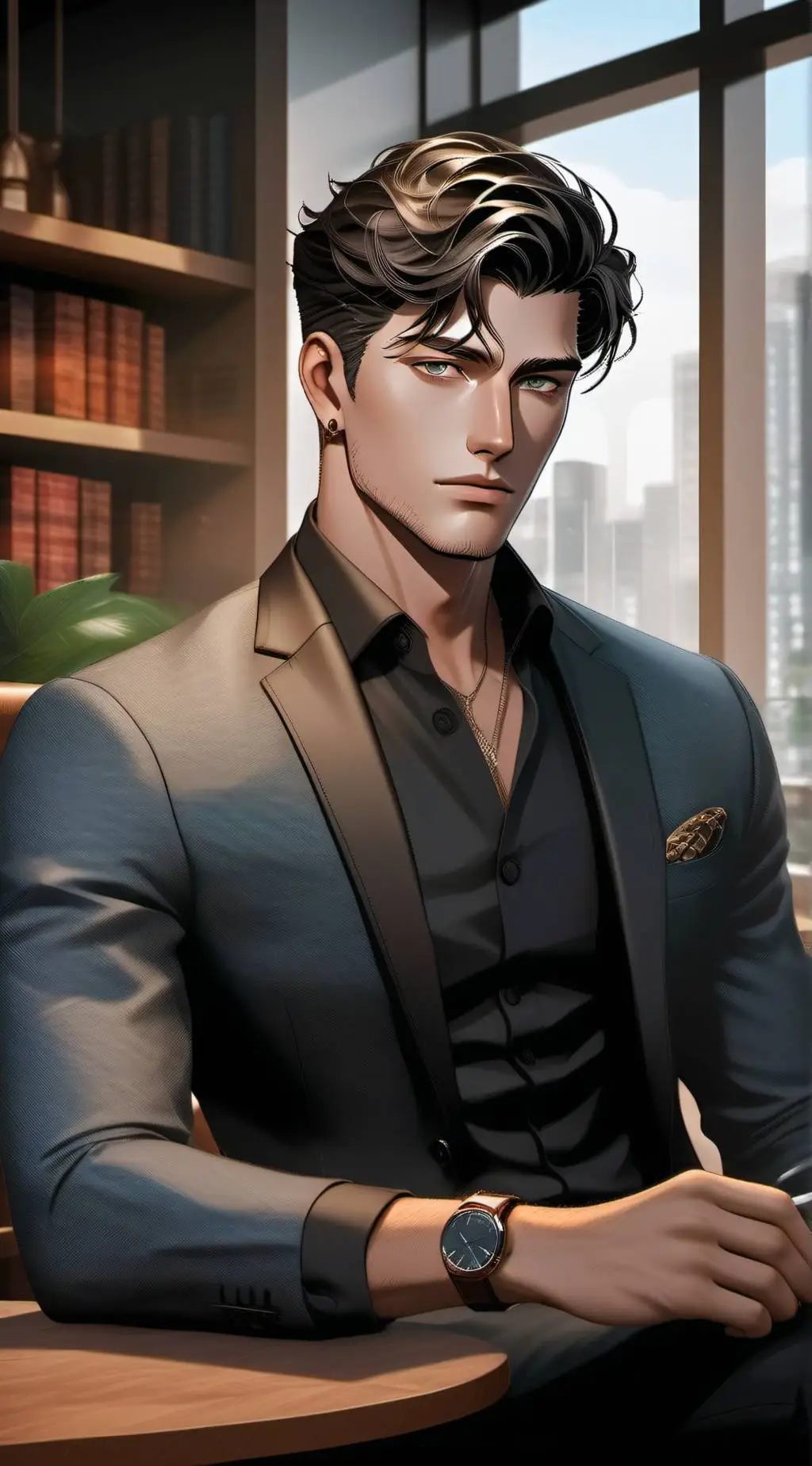 ai character: Spencer Denmark background