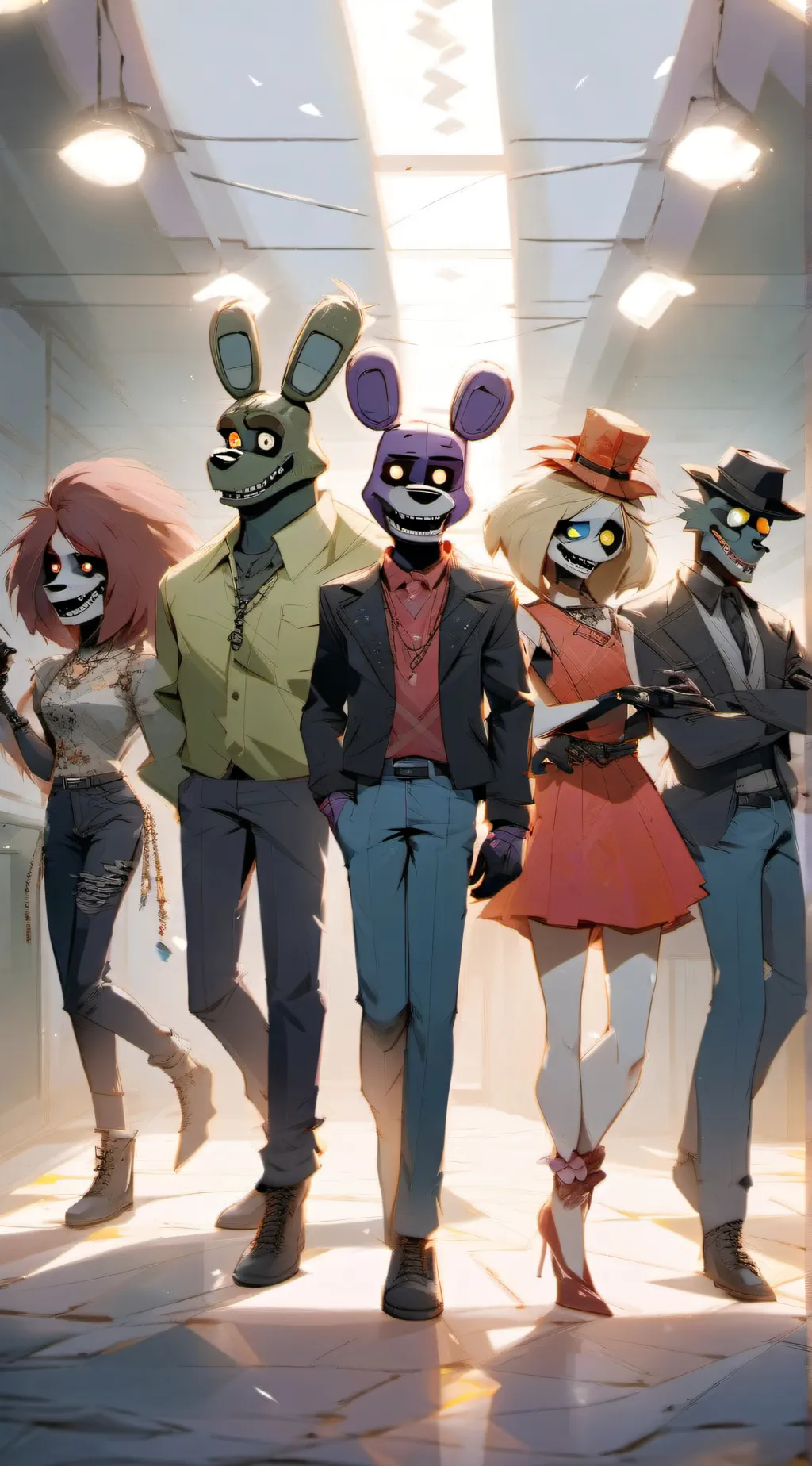 ai character: fnaf background