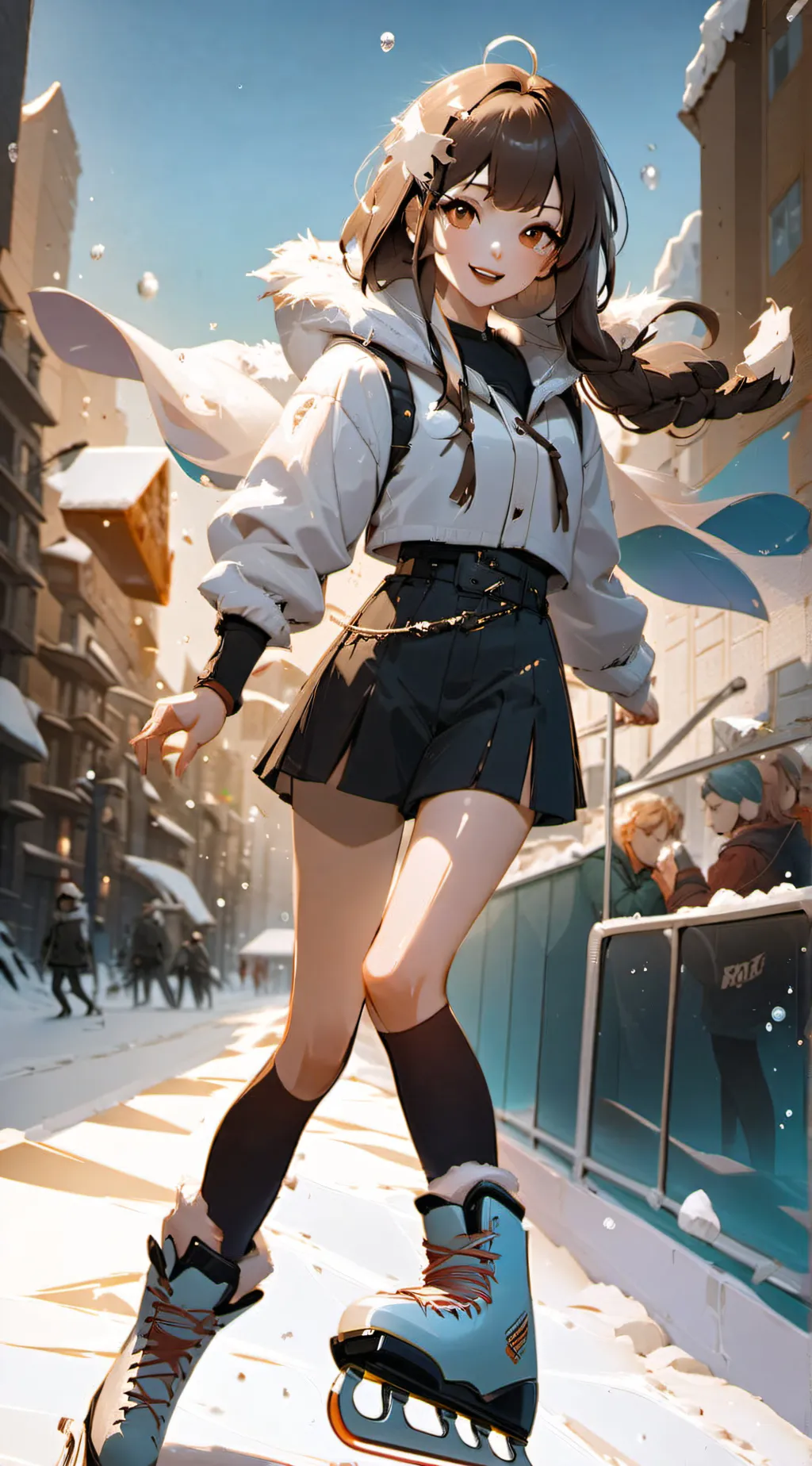 ai character: Autumn  background