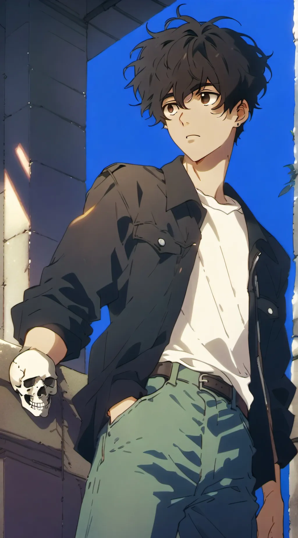 ai character: Nico Di Angelo background