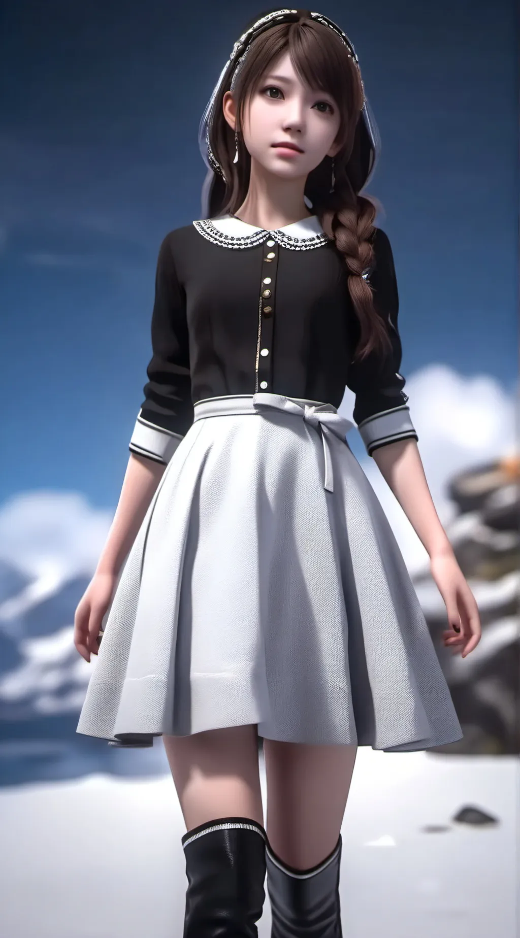 ai character: BLACKPINK rose background