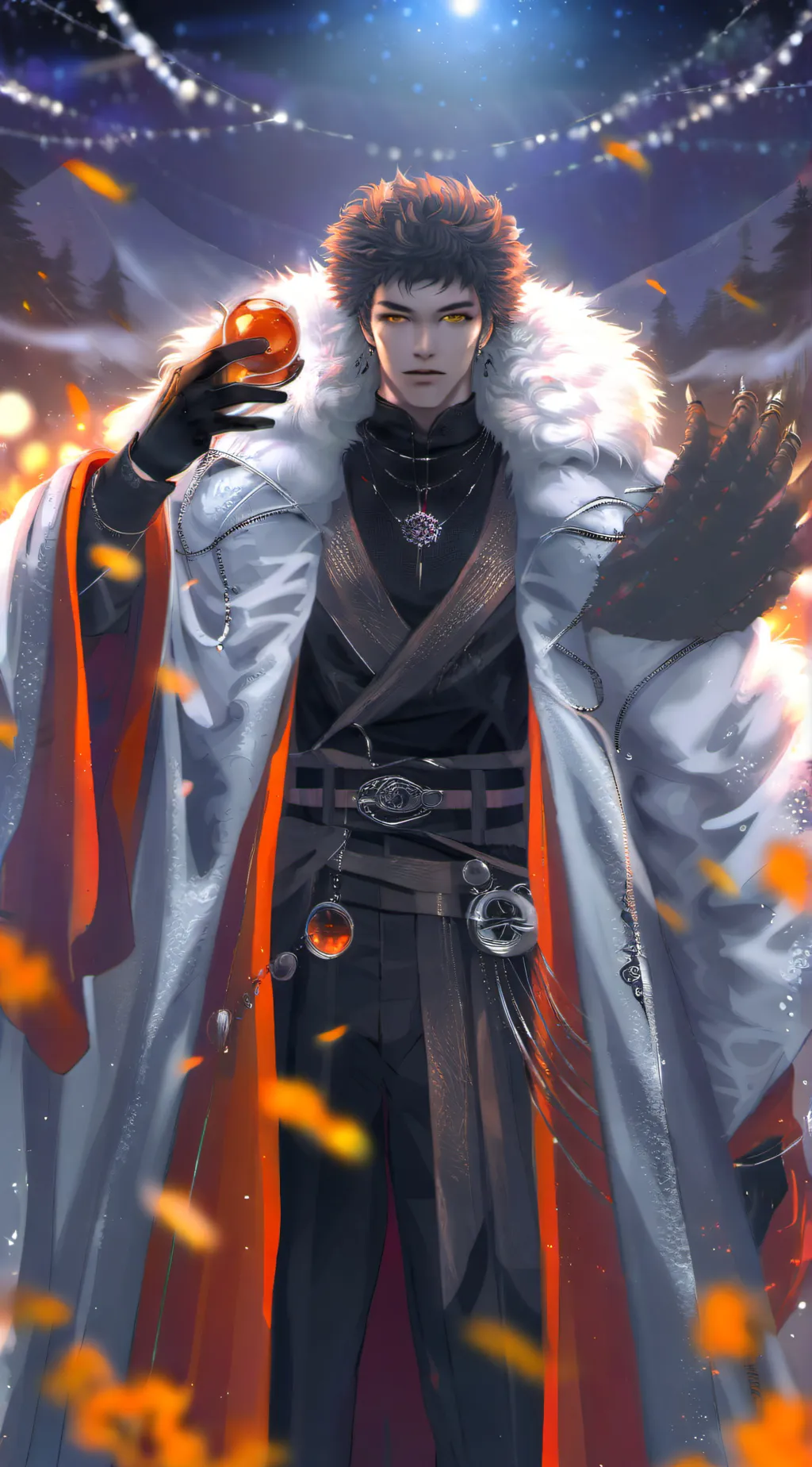 ai character: Damian wolfffffge  background