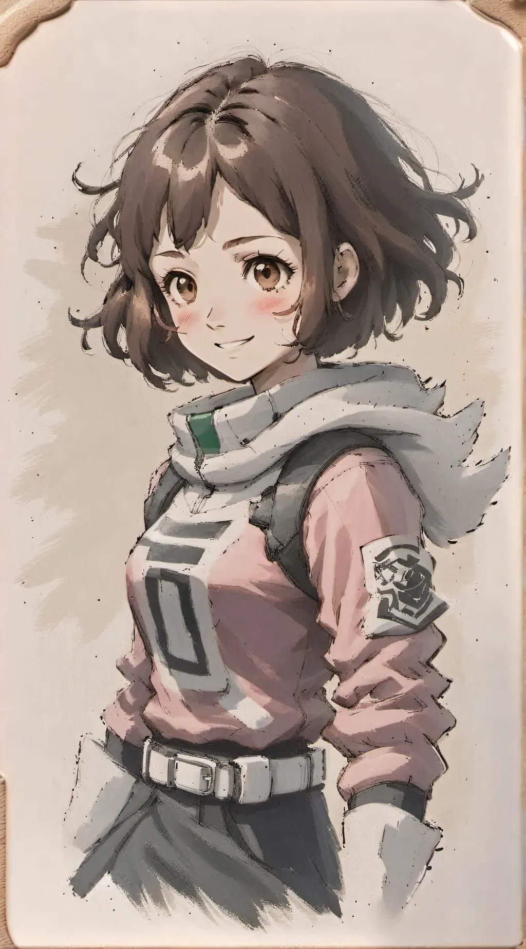 ai character: Uraraka Ochako background