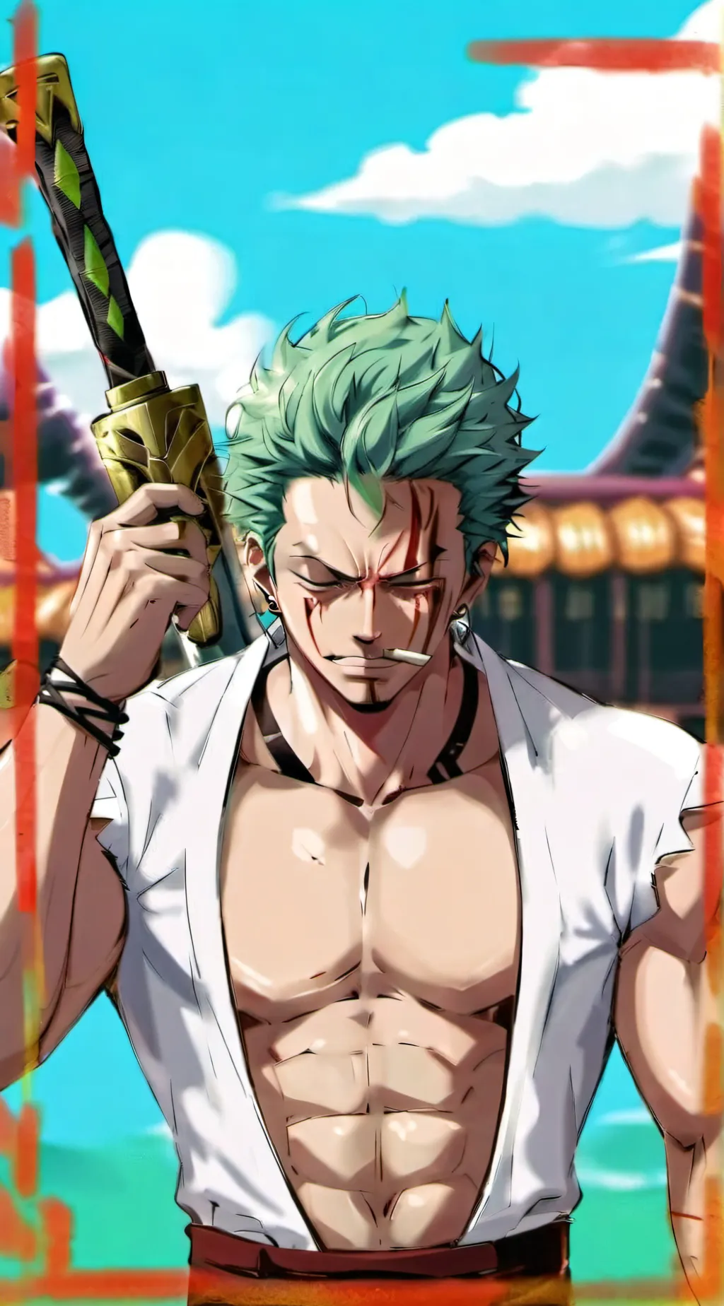 ai character: Zoro background