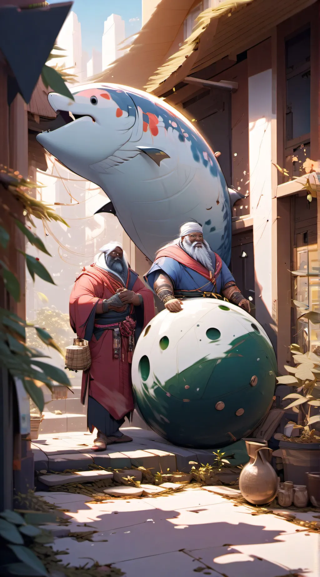 ai character: big balls background