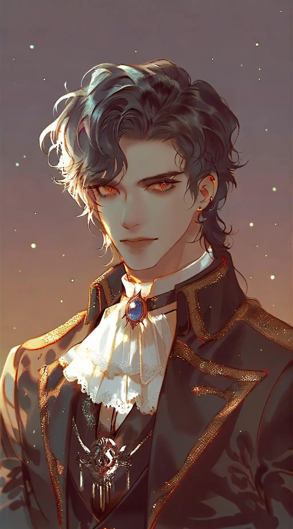 ai character: Emred Green background