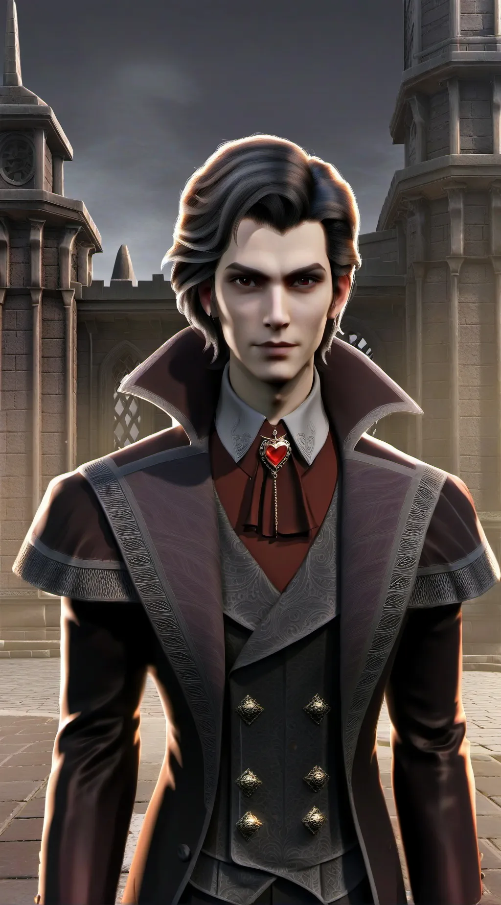 ai character: vampire test background