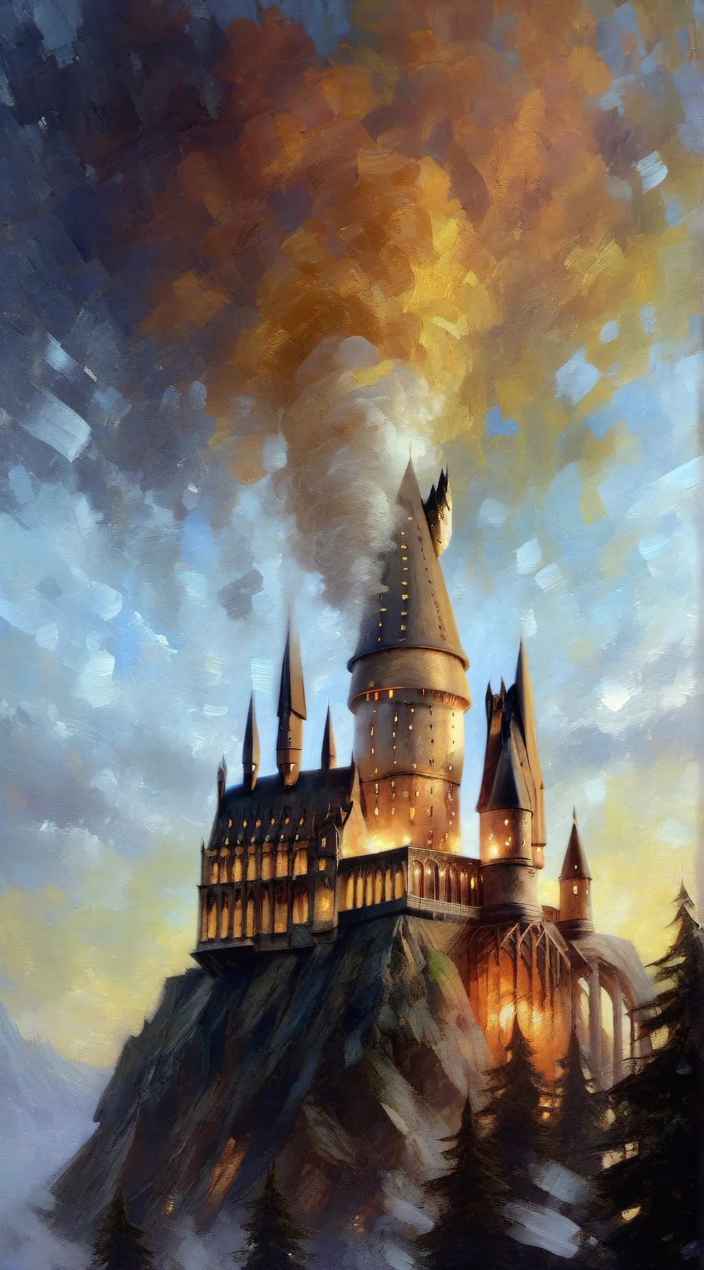 ai character: Hogwarts 😪 background