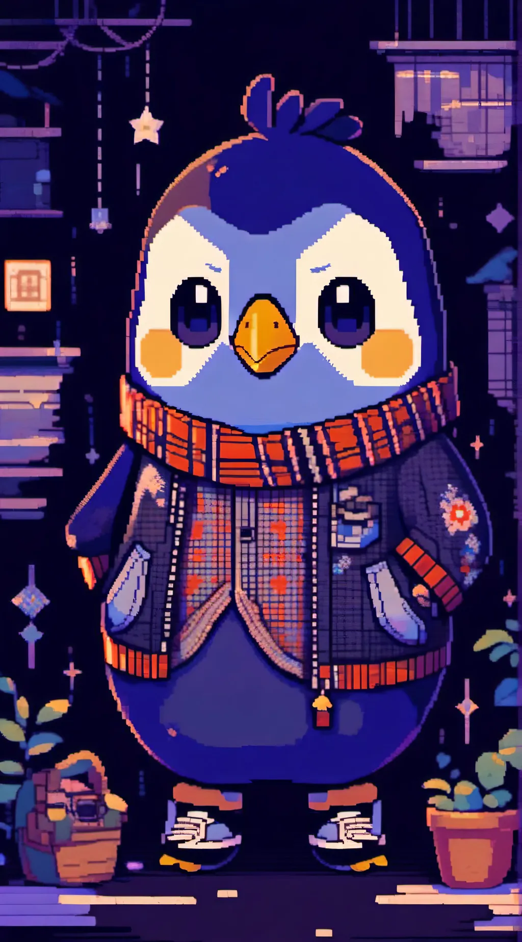 ai character: 🐧Roald🐧 background