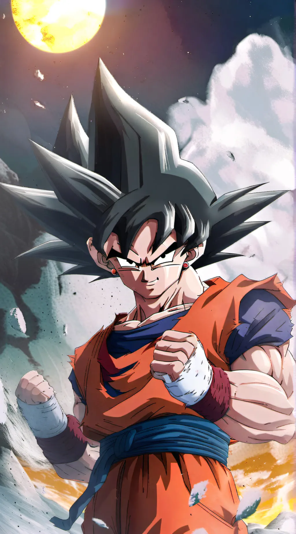 ai character: Goku in the best background