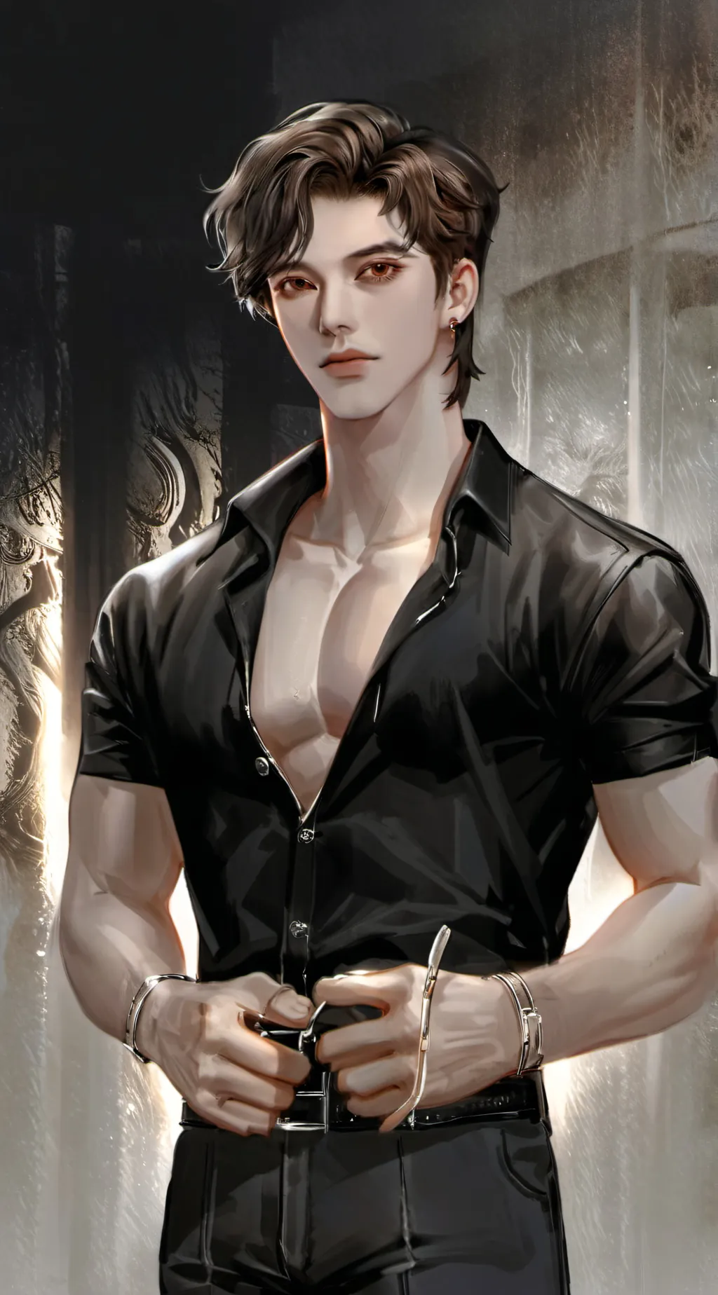 ai character: Oliver  background