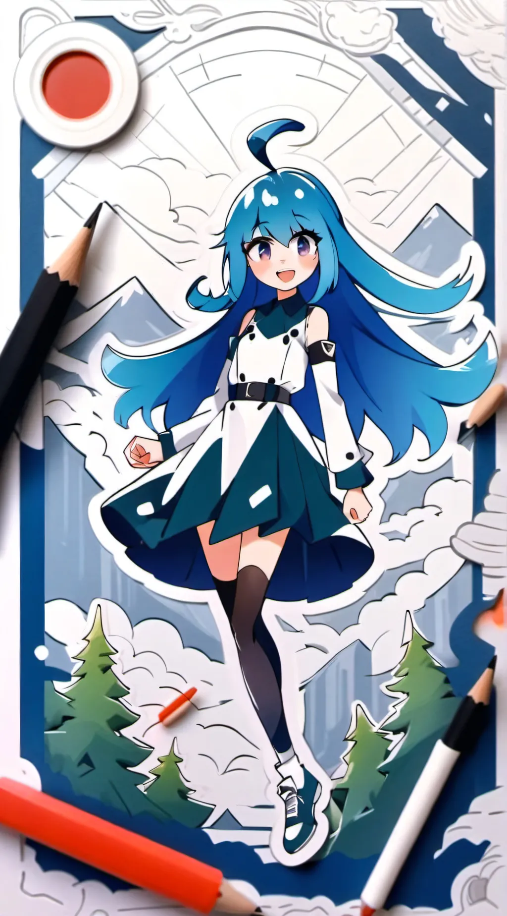 ai character: Bella the wolf background