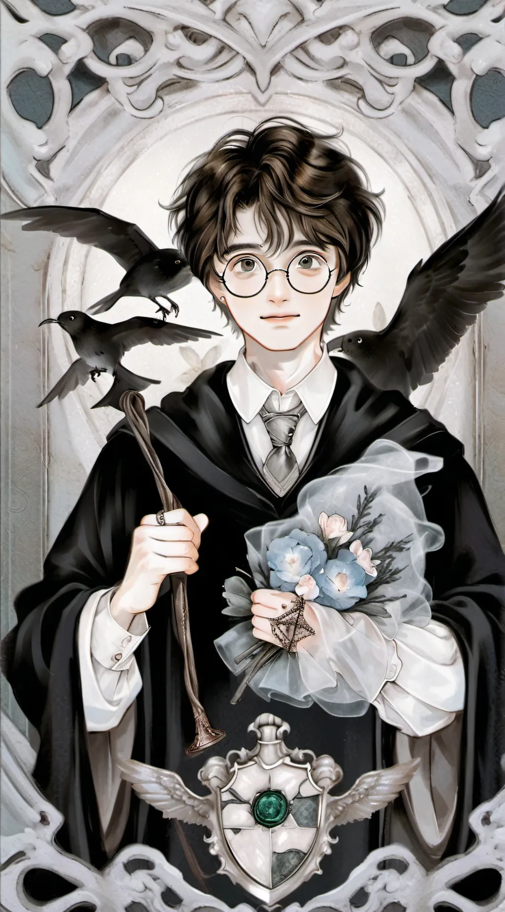 ai character: Harry Potter background