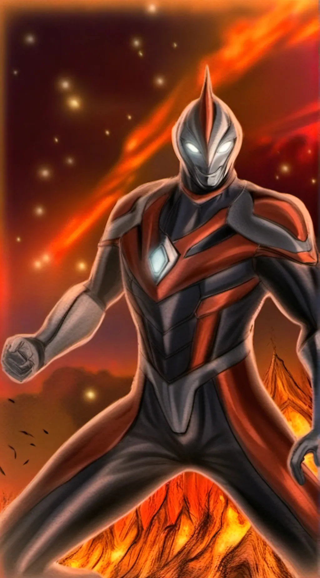 ai character: Ultraman belial background