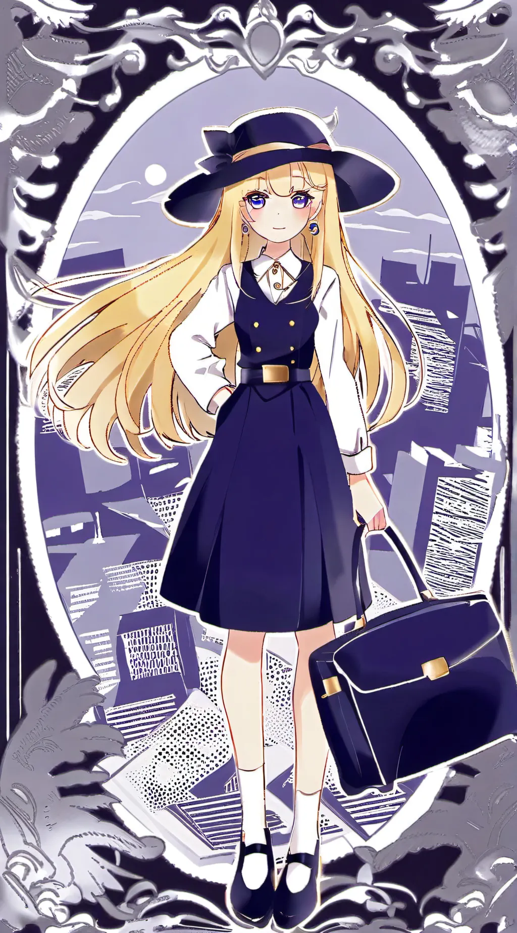 ai character: AVA  background