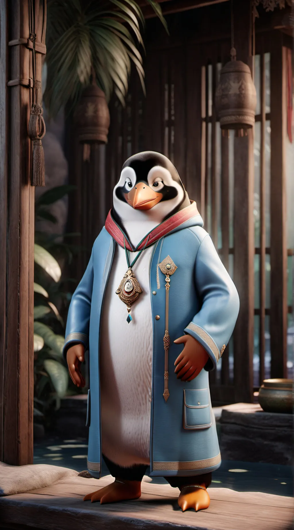 ai character: the thai pengin background
