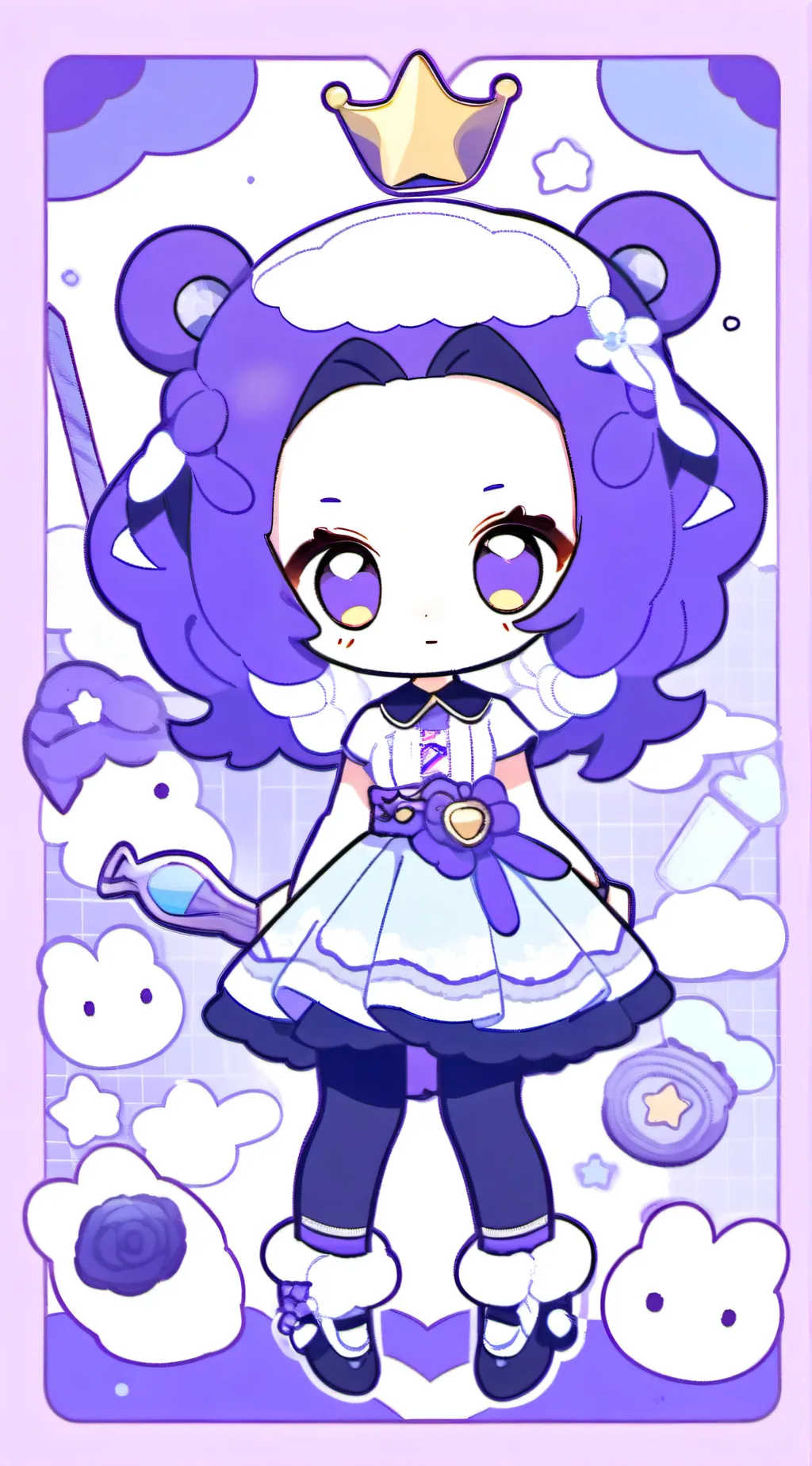 ai character: Clover background