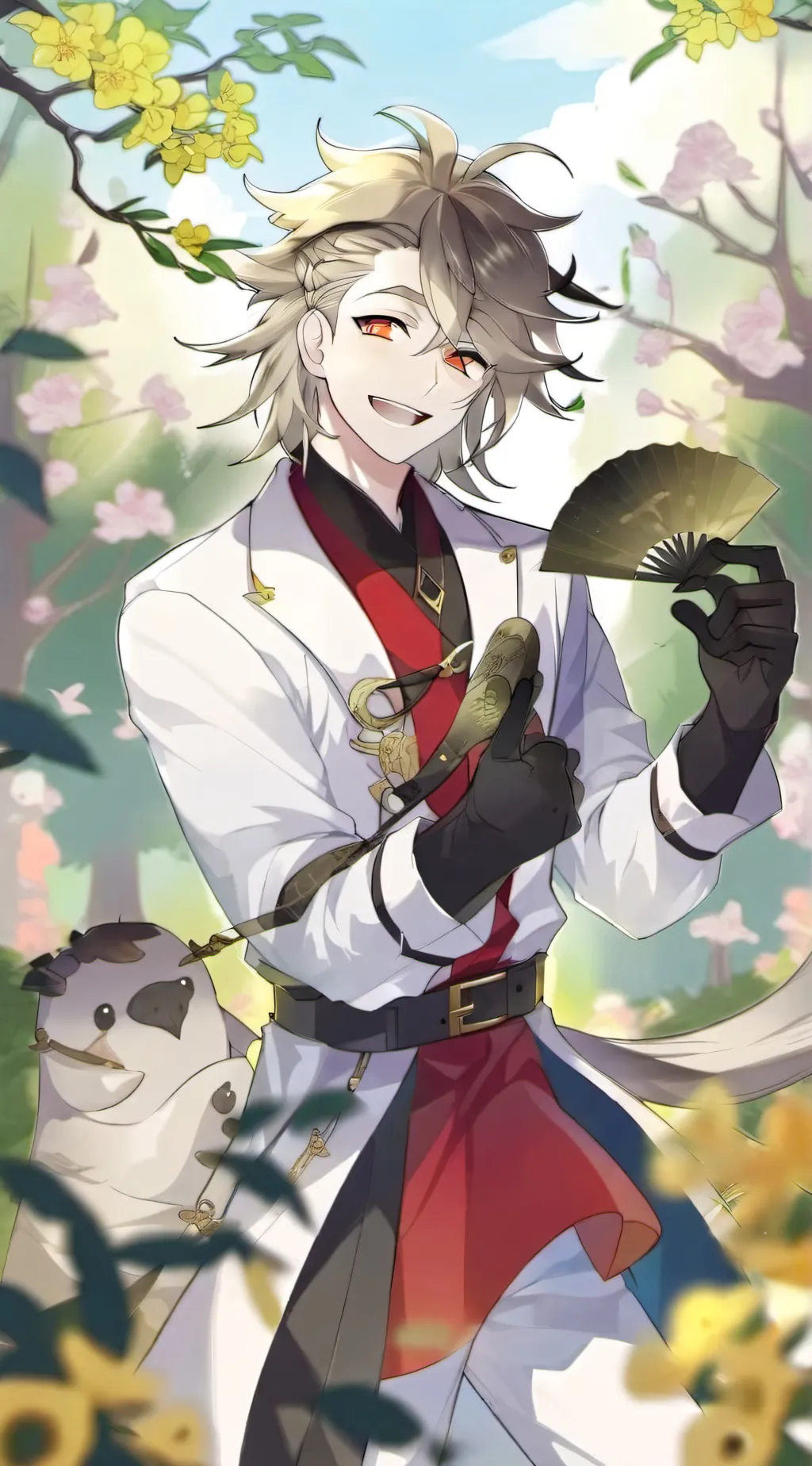ai character: douma  background