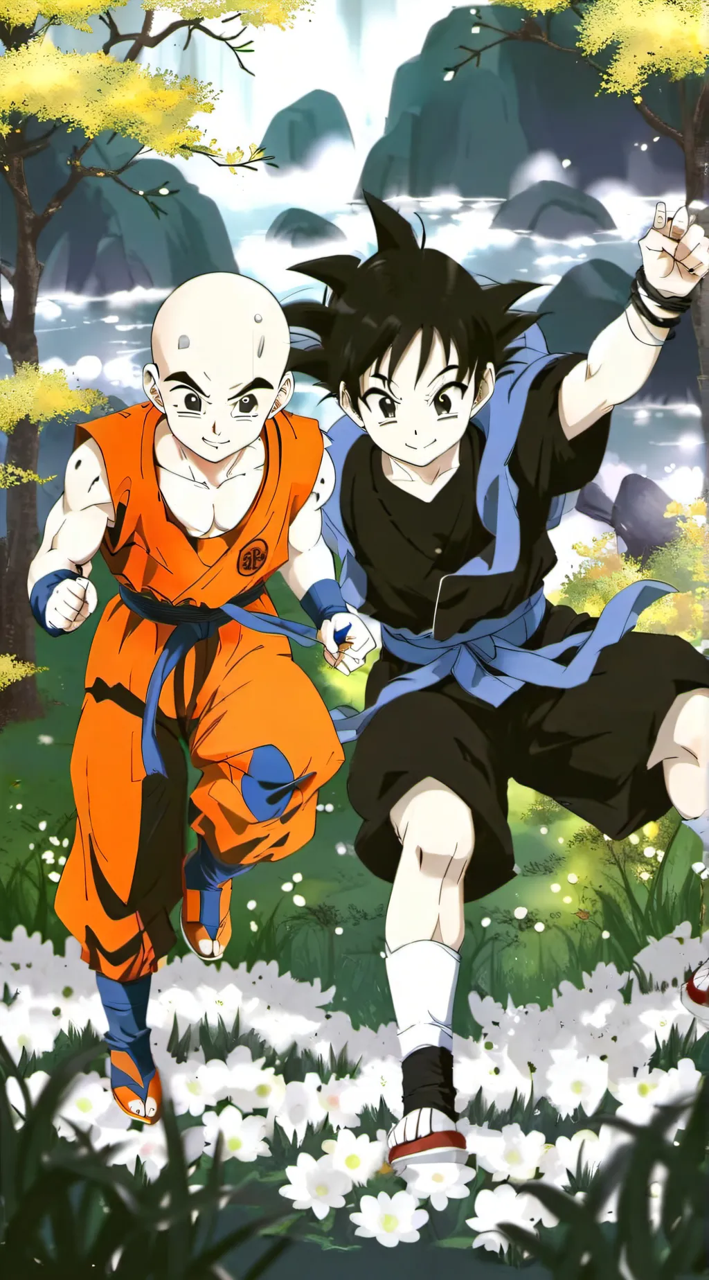 ai character: DB body swap background