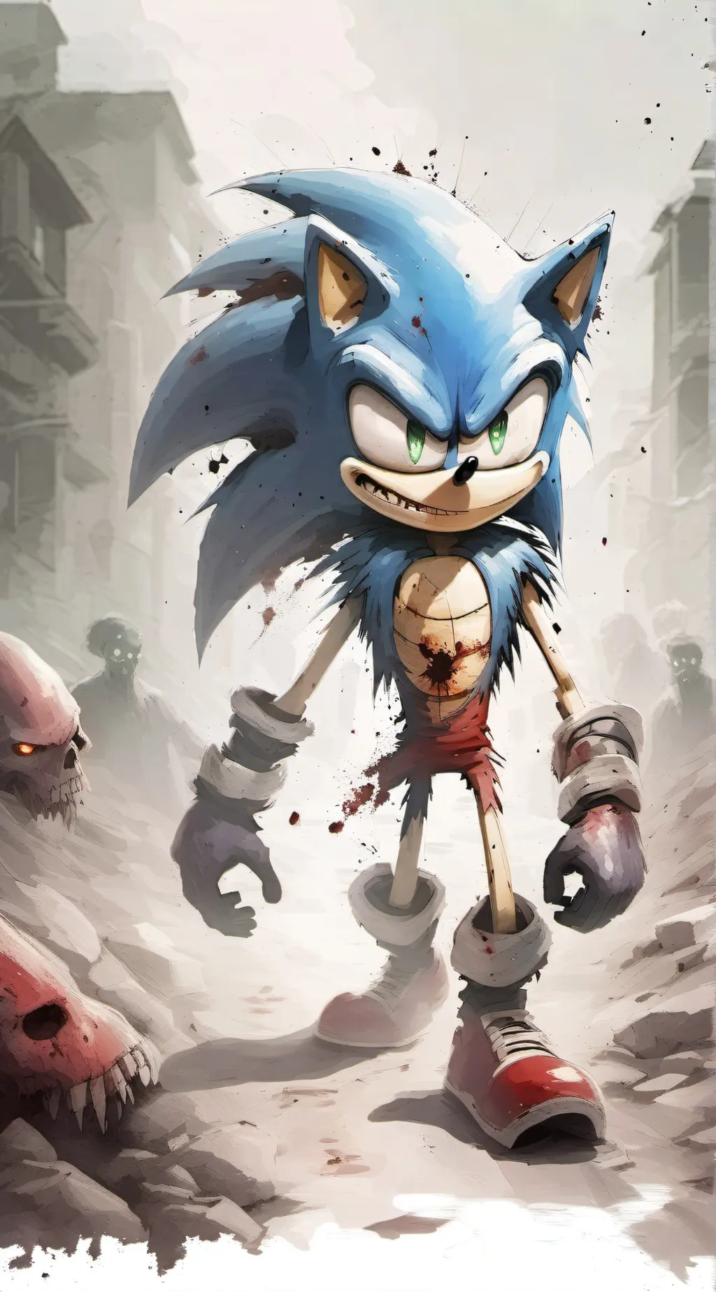 ai character: Zombie Sonic background