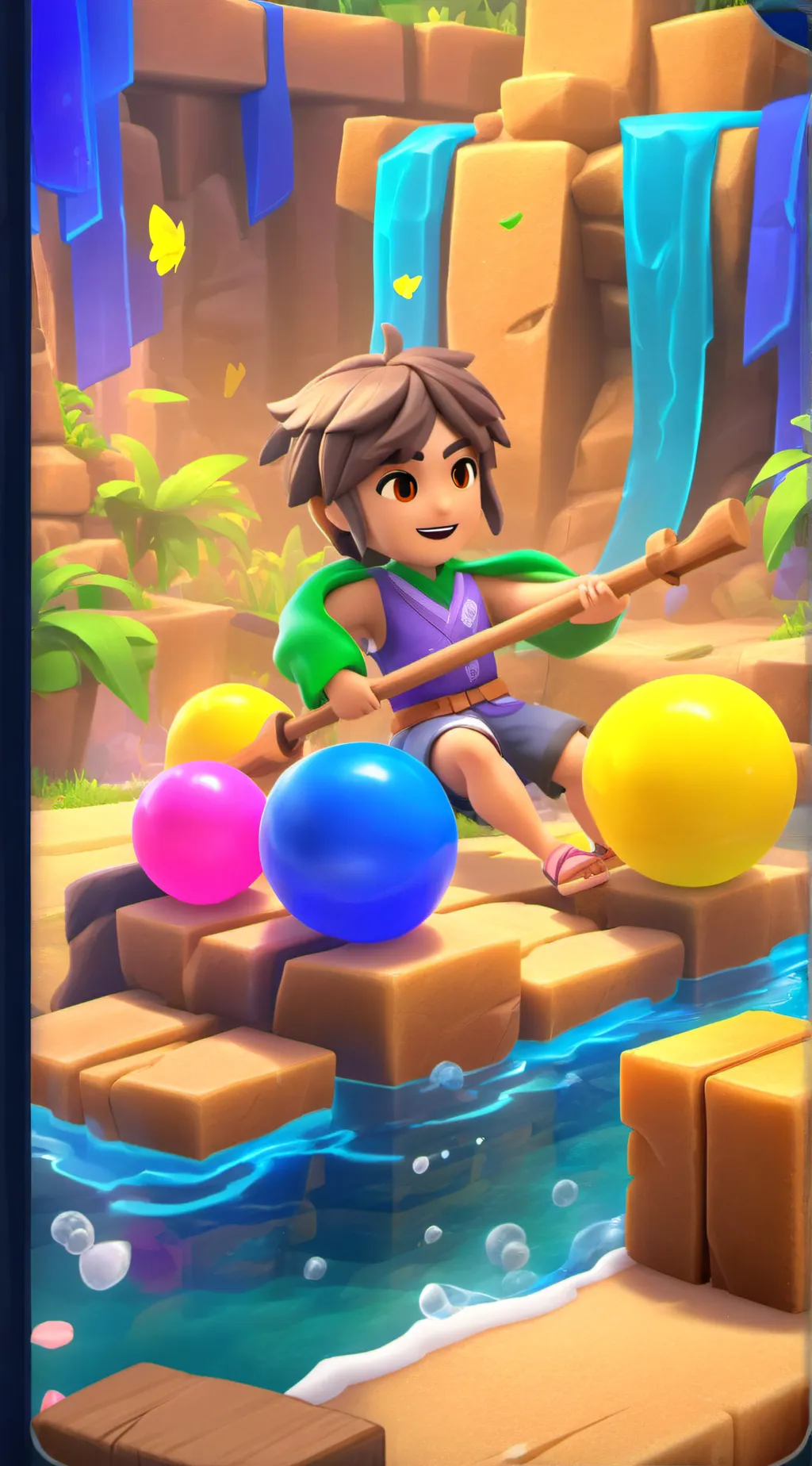 ai character: Luca fairy  background